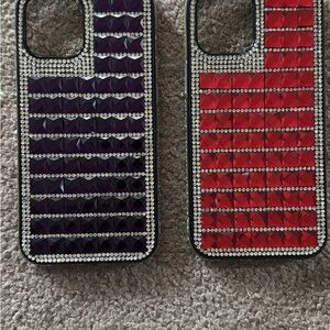 Red and Purple Cases for Apple IPhone 13 Pro Max Cell Phones